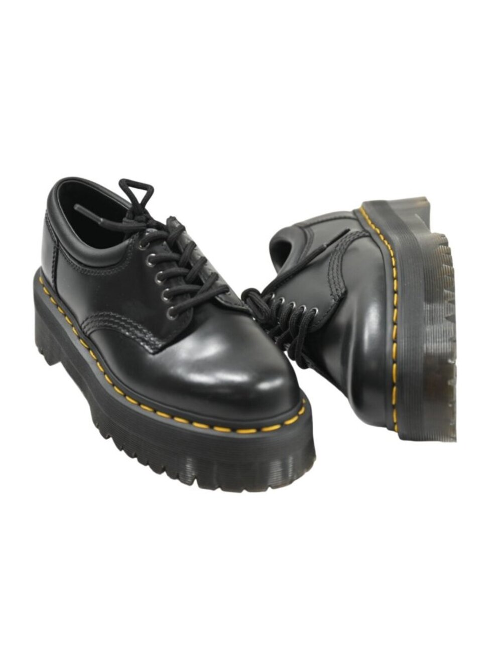 Dr. Martens Quad Leather Platform Casual Shoes 8053 in Black